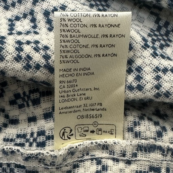 Free People We The Free So Long Summer Boxy Jacquard Button Down Jacket Small - Picture 8 of 8